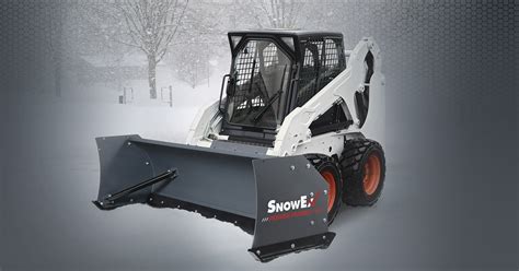 skid steer plowing snow|snowex plows for skid steers.